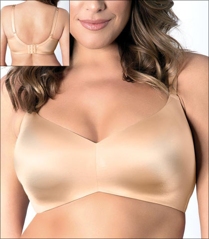 Curvy Couture Flawless Bra Wire Free Soft Cup Molded Style 1157-BND