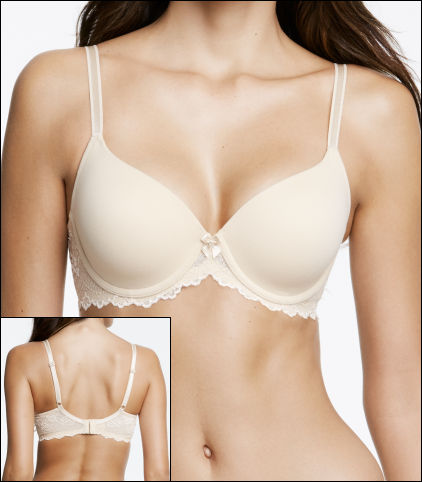 Dominique Everyday Lacee Contour T Shirt Bra Style 3501-NUD