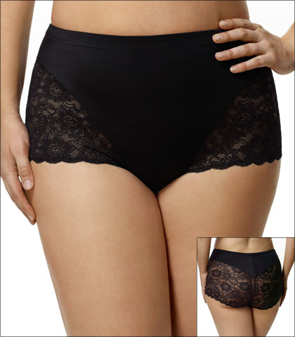 High Waisted Womens Panties Plus Size Stretch Underwear Cheeky