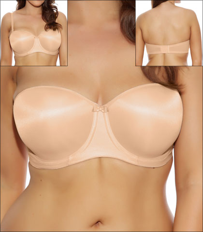 Elomi Smoothing Bra Underwire Molded Strapless Seamless Convertible Style EL1230-NUE