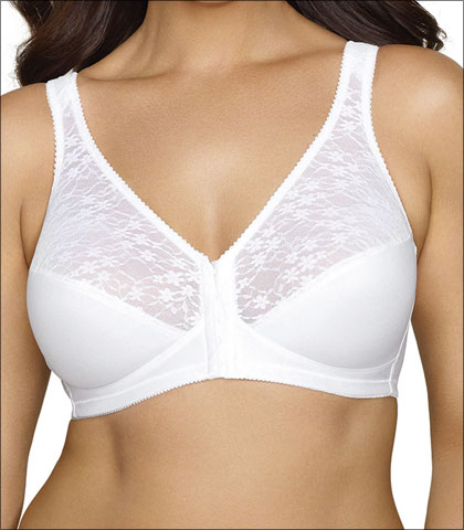 Exquisite Form Fully Bra Soft Cup Front Closure Lace Powernet Style 565