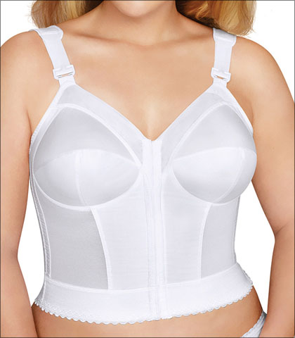 Exquisite Form Fully Bra Soft Cup Front Closure Longline Three Section Cups Slimming Style 7530