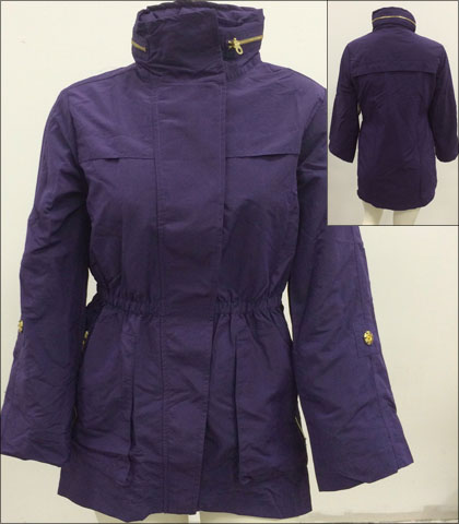 The Fillmore Presents The Anorak Water Resistant Jacket for Women-FL5809LNL in Color Aubergine