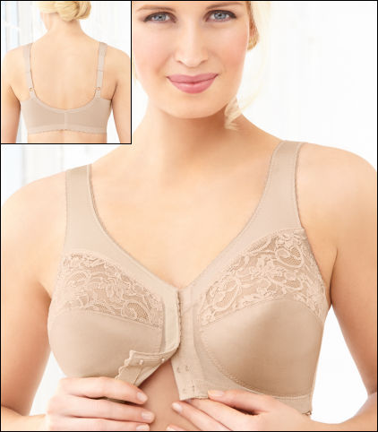 Glamorise MagicLift Front-Closure Support Wirefree Bra 1200 (Women's &  Women's Plus)
