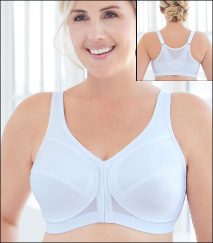 Glamorise Womens MagicLift Front Close Posture Back Support Bra 1265