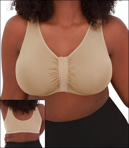 Leading Lady Laurel Wire Free Seamless Comfort Front Closure Bra