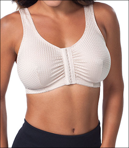 Leading Lady Marlene Wire Free Weave Front Closure Leisure Bra Style 151-WHT