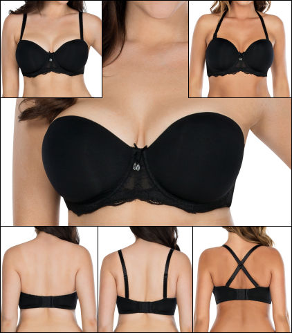 Elissa Bustier - Black  Strapless bra, Best strapless bra, Bustier
