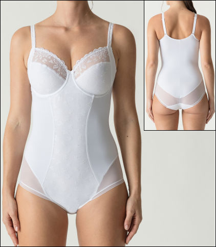 Prima Donna Waterlily Shapewear Body Smoother Style 0462982-WIT