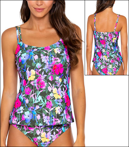Sunsets Womens Taylor Tankini Top Swimsuit with Underwire 