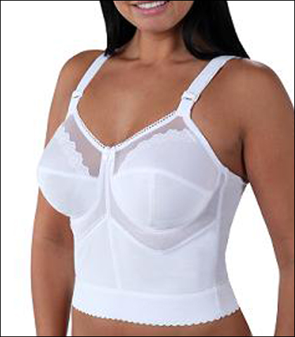Cortland Intimates Embroidered Soft Cup Long Line Bra 7808